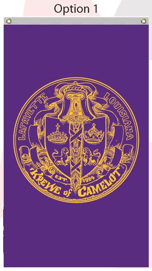 Krewe of Camelot Flag - Option 1
